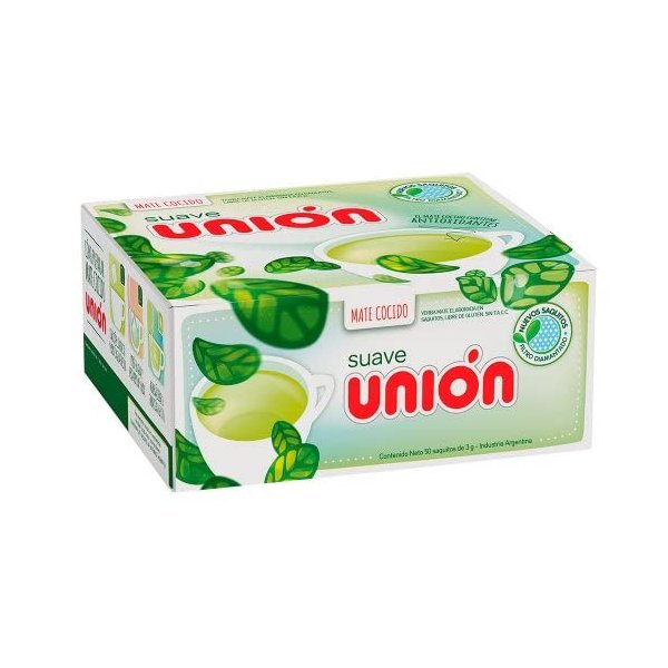 Union Suave Mate Cocido 40 Tea Bags 1 Package