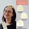 Ondder 60th Birthday Sash Gold Birthday Tiara and Sash for Women 60th Birthday Sash and Crown for Women It’s My 60th Birthday Sash Birthday Party Decorations Gifts for Her Party Favors Supplies