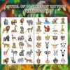 256PCS Realistic Safari Animals Tattoos Jungle Animal Temporary Tattoos for Kids, Wildlife Animal Tattoos Stickers Jungle Birthday Party Favors Gifts Supplies Jungle Party Goody Bag Stuffers