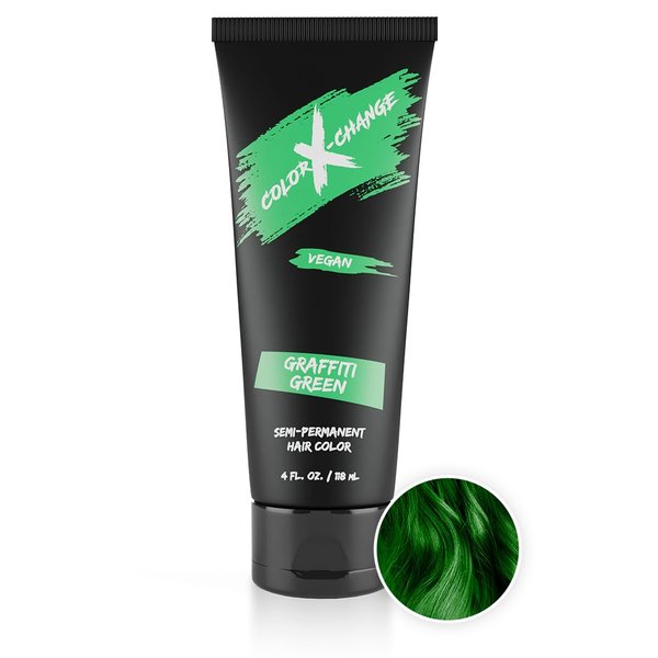 Color X-Change Semi-Permanent Hair Color - Graffiti Green - Vegan, PPD & Ammonia-Free