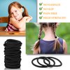 Black Elastic Hair Ties No Damage 180 Pcs Hair Elastic Bands Ponytail Holders Rubber Bands For Women Girls Hair