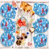 Wiooffen 96 Pcs Airplane Plates Airplane Birthday Party Decorations Plane Plates Blue Sky Plates Two Fly Paper Plates Napkins Party Supplies Baby Shower Airplane Theme Favors for Kids Serves 24 Guests