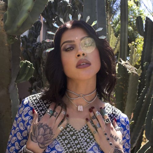 Formery Spiked Halo Crown Headpiece Gold Clear AB Crystal Prism Tiara Headband Handmade Hair Accessories for Women and Girls