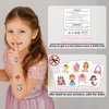 Partywind 408 PCS Kids Temporary Tattoos for Girls, Individually Wrapped Cut Tattoos for Birthday Party Supplies Favors, Goodie Bag Stuffers for Children, Girls Party Decorations