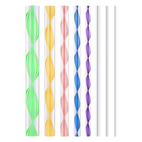 SUPVOX 8pcs Dotting Rods Acrylic Twist Sticks Wax Pencil Manicure Nail Art Tool