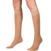 Truform Sheer Compression Stockings, 8-15 mmHg, Women's Knee High Length, 20 Denier, Beige, Medium
