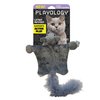 Playology Cat Toy Flying Squirrel | Fuzzy Plush Toy Flies Through The Air | Interactive Fun with Rubber Band Launch | Endless Entertainment for Cats