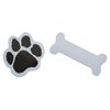Novel Merk Dog Bone & Animal Paw Small Refrigerator Magnets Set for Party Favors & Carnival Prizes Miniature Design (12 Pieces)