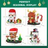 Christmas Building Blocks Sets, 4in1 Building Brickheadz Kit, Santa/Reindeer/Snowman/Gingerbread Man Blocks Bricks Set Christmas Decorations and Gifts for Kids, Boys, Girls, Adult 853PCS