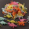 OuMuaMua 78pcs Glow in The Dark Dinosaur Toys Set, Mini Plastic Realistic Dinosaur Figures Glow Toys for Kids Toddler Goody Bag Stuffers, Dinosaur Theme Party Favors Supplies