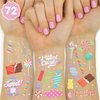 xo, Fetti Candy Party Temporary Tattoos - 72 Iridescent Styles | Dessert Birthday Decorations, Valentine's Day Theme Party Favors, Baby Shower Supplies, Vday Candy Gift, Home Activity