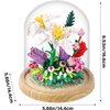 RSDHFLY Creative Bonsai Flower Bouquet Building Kit,Flower Botanical Collection Construction Building Toy,Building Blocks Set for Adults and Kids (Lily Bonsai Flower)