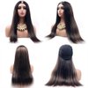 Legendhair Glueless #FB30 Ombre V Part Wigs Human Hair Balayage Brown Straight Human Hair Wigs for Black Women Highlight Upgrade U Part Wig Full Head Clip In Half Wig No Leave Out 180% Density 18 Inch
