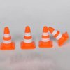 STOBOK Traffic Cone, 7pcs Traffic Signs Toys Miniature Traffic Road Cone Construction Toys Mini Cones Kids DIY Traffic Roadblock Toy for Kids Educational Toys