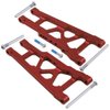 Hobbypark Front & Rear Aluminum Suspension Arms w/Tie Bar Replacement of 3655X 3631 for Traxxas Stampede VXL 2WD 1/10 Upgrade Parts (Red)