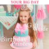SuPoo Girls Princess Tiara with Elastic Band - Glitter Birthday Crown, Happy Birthday Party Cap, 5 Year Old Decorations Supplies