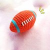 Angoily 2pcs Indestructible Dog Pet Chew Toy Dog Squeaky Toys for Aggressive Chewers Squeaky Training Outdoor Playset Pet Rugby Toy Pet Sound Toy Chew Toys Dog Chew Toy Football Toy Ball