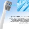 Flossing Toothbrush Head Replacement, 3 Count, Compatible with Water-pik Sonic Fusion / 2.0 SF-01, SF-02, SF03 & SF-04 Tooth-Brush and Water Flosser Combo Brush Heads (Full Size, White)