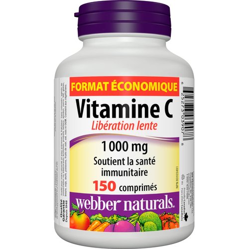 Webber Naturals Vitamin C Timed Release 1000mg, 150 tabs