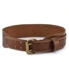 Style n Craft - 3" Wide Extra Long Full-Grain Leather Work Belt, Durable and Rugged Belt, Dark Tan (98439)
