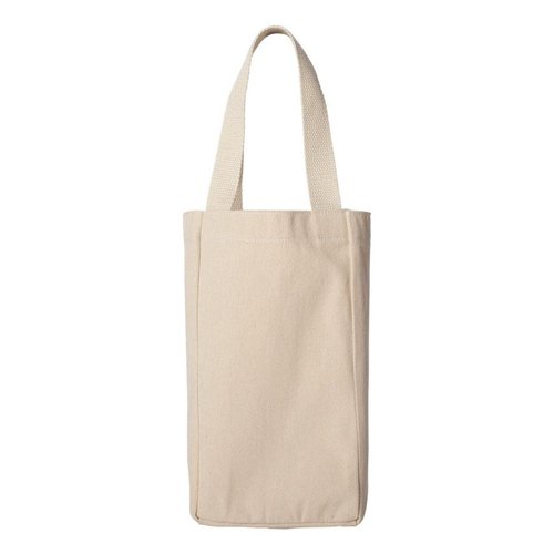 Liberty Bags Double Bottle Wine Tote OS NATURAL
