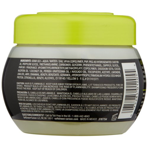 SoftSheen-Carson Let's Jam! Shining and Conditioning Gel by Dark and Lovely, Mega Hold, for all Hair Types, with Coconut Oil and Avocado Oil, No Parabens, No Mineral Oil, 9 oz