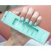 Dashing Diva Nail Strips - Iced Mint | UV Free, Chip Resistant, Long Lasting Gel Nail Stickers | Contains 27 Nail Wraps, 1 Prep Pad, 1 Nail File