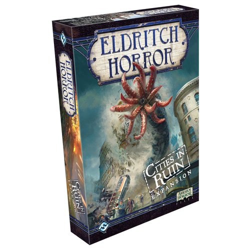 Eldritch Horror Cities in Ruin Board Game EXPANSION | Mystery Game | Cooperative Board Game for Adults and Family | Ages 14+ | 1-8 Players | Avg. Playtime 3 Hours | Made by Fantasy Flight Games