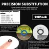 (24-Pack, Blue&Black) Replacement for Yamaha 90430-08020-00, 90430-08003-00 Lower Gear Case Oil Drain Gasket Replacement Mercury Marine Drain Screw Gasket Lower Unit Seals for 3/8"-16 Drain Fill Screw