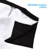 1 Pack Face Mask Cloth Reusable Washable Cover Triple Layer Shield Nose Bridge EU0308 Black