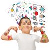 Science Temporary Tattoos Themed Birthday Party Supplies Favors Decorations Chemistry Research Scientific Cute 96PCS Tattoos Stickers Funny for Kids Girls Teens School Classroom Rewards Gifts Ideal