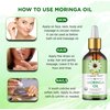 Organic Veda Moringa Oil - Pure Cold Pressed Organic Moringa Seed Oil - Natural Face Oil for Women, Moisturizing Hair Oil - Virgin Moringa Oleifera Oil for Skin, Body, Scalp Care & Nails - 1.7 fl.oz.