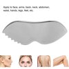 Stainless Steel Gua Sha for Facial Skin Care Scraping Massage Tool with Comb Teeth | Facial Massage, Used for Face, Neck, and Around Lips with Travel Pouch