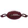 Pets First NFL Arizona Cardinals Football Dog Toy, Tough Quality Nylon Materials, Strong Pull Ropes, Inner Squeaker, NFL Team Color