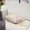 YOUR SMILE Farmhouse Oblong Rectangle Floral Chenille Embroidery Decorative Throw Pillow Case Cushion Cover Lumbar Pillowcase for Sofa 12 x 20 Inch, Brown Leaves