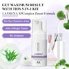 LANBENA Lash and Eyelash Cleanser Kit 100ml - Amino Acid Foam for Sensitive Skin, Makeup Remover, Paraben & Sulfate Free