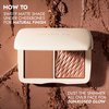 COVER FX Monochromatic Powder Bronzer Duo - Sunkissed Bronze - Soft Matte + Luminous Shimmer Finish - Create Custom, High Impact Bronze Glow