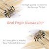 Micro Link Hair Extensions Human Hair 30g 18inch#(1660) Highlight Golden Blonde Microlink Hair Extensions Human Hair Microbead Hair Extensions Microlink Hair Extensions Micro Link Hair Extensions