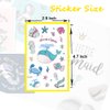 188PCS Ocean Temporary Tattoos for Kids - Mermaid, Dolphin, Whale Tattoo Body Stickers - Cartoon Tattoos Sticker for Boy Girl Birthday Party Decorations Supplies Favors(12 Sheets)