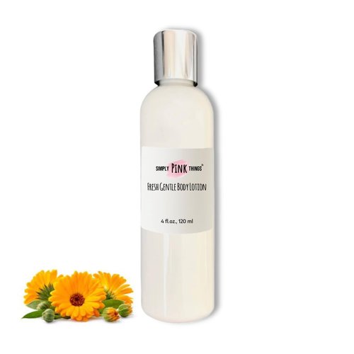 Simply Pink Things Fresh Gentle Body Lotion (4oz., 120ml), Paraben Free, Phthalates Free, Vegan, Natural and/or Organic Ingredients