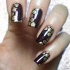 Whats Up Nails - Honeycomb Nail Vinyl Stencils for Nail Art Design (1 Sheet, 12 Stencils)