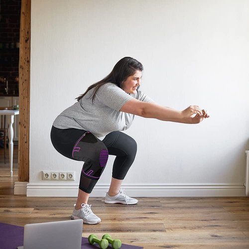 ArthritisHope Knee Brace (W6XL) - Knee Compression Sleeve for Knee Pain, Running, Weightlifting, Arthritis, Osteoarthritis and Rheumatoid arthritis, Sports, Gym, ACL (Men and Women)