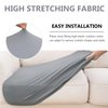 hyha Waterproof Couch Cushion Covers, Magic Sofa Covers Washable, Stretch Sofa Seat Cushion Slipcovers, Waterproof Couch Covers for Sofa Pets with Elastic Bottom (Small, Grey)