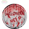Halloween Bloody Party Supplies, Halloween Party Plates and Napkins, 20 Plates and 20 Napkins, Halloween Scary Hand Print Party Decorations