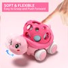 4 Set Play Cars for Toddler Girl Stocking Stuffers, Pink Car Toys for Toddlers Push Cars, Rattles Toy Cars Push and Go Truck, Birthday Gifts for Twin Toddler Girls 3 + Year Old Twins Gift ideas