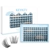 Lash Clusters 96 Pcs Cluster Lashes Eyelash Clusters DIY Cluster Eyelash Extensions Individual Lashes Thin Band & Soft(Valley,D-10-16mix)