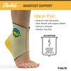Tuli’s Cheetah Heel Cup with Compression Sleeve for Sever’s Disease and Heel Pain for Gymnasts and Dancers, X-Small