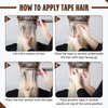 Full Shine Tape in Hair Extensions Real Human Hair Balayage Color 3/8/22 Insert Machine Virgin Tape in Hair Extensions 25Gram Injection Tape Ins Human Hair Extensions 10Pcs 20Inch Skin Weft Hair