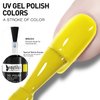 beautilux Yellow Gel Nail Polish, 1Pcs Yellow Color Gel Polish High Gloss Soak Off UV Nail Art Gel Manicure Salon at Home for Women (10ML)