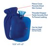 Carex Hot Water Bottle With Cover, Rubber - Heat Therapy and Cold Therapy - For Cramps, Pain Relief, Arthritis, Aches and Pains